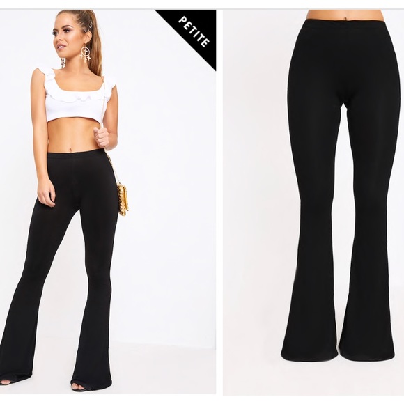 pretty little thing black flares